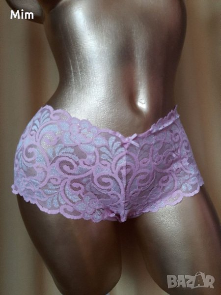 М/L Дантелени розови  бразилиянки , снимка 1