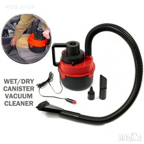 2В1 АВТОМОБИЛНА ПРАХОСМУКАЧКА С ВЪЗДУШНА ПОМПА ЗА НАДУВАЕМИ ИГРАЧКИ- CANISTER VACUUM CLEANER, снимка 1