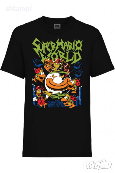 Детска тениска Nintendo Super Mario World,Игра,Гейм,Геймър,Подарък,Изненада,Повод,Празник,Събитие,Ра, снимка 1