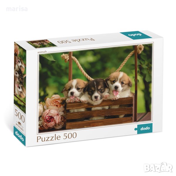 Пъзел Welsh corgi puppies Dodo, 500 части Код: 300535D, снимка 1