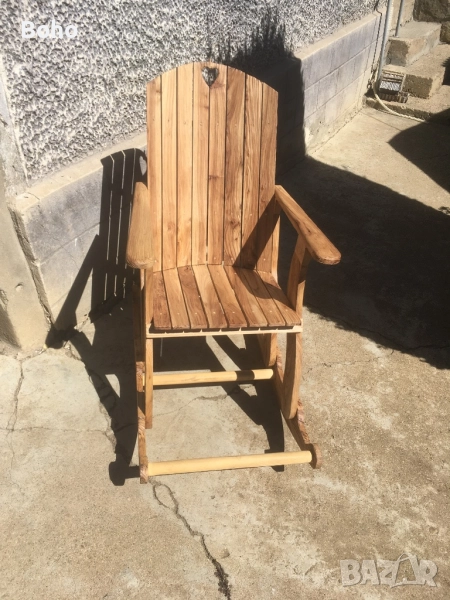 Люлеещ дървен стол, снимка 1