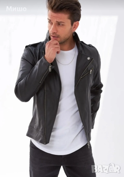 Мъжко кожено яке , снимка 1