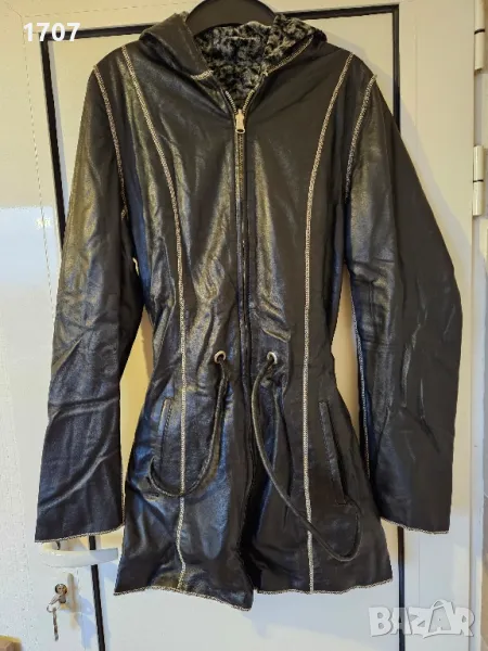 Пролетно яке от естествена кожа , снимка 1