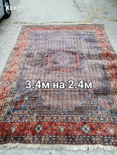 Ръчно тъкан вълнен персийски килим.Ирански.Антика за ценители., снимка 1