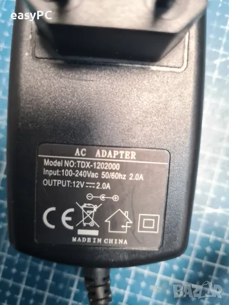 Оригинален захранващ адаптер TDX-1202000 12V 2.0A, снимка 1
