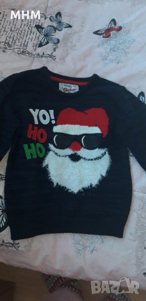Коледно пуловерче 7-8 год., снимка 1