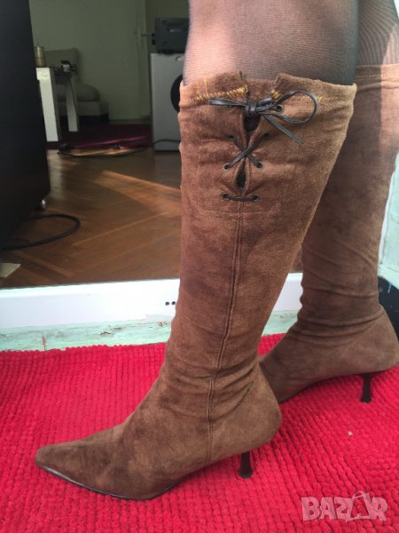 ботуши от кадифе Sahara, снимка 1