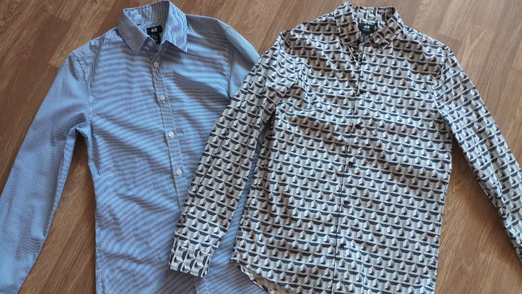 Комплект от 2 мъжки ризи с дълъг ръкав H&M в Ризи в гр. Пловдив -  ID33469715 — Bazar.bg