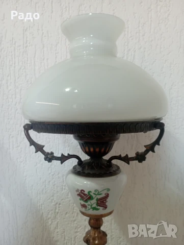 Комплект от две старинни лампи - лампа, снимка 5 - Настолни лампи - 51295743