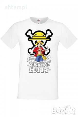 Мъжка тениска One Piece 07,Анимация,игра,Празник,Повод,, снимка 2 - Тениски - 38122097