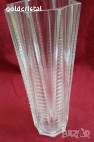  Стъклена  кристална ваза 