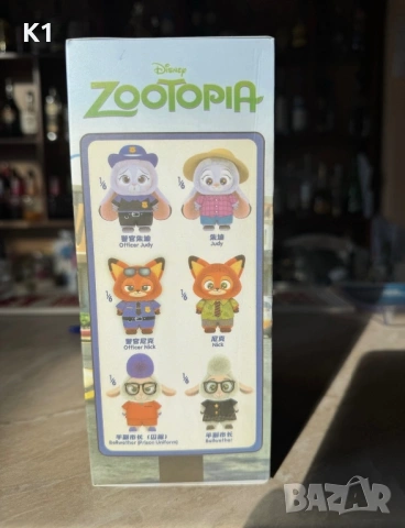 Labubu Zootopia 2, Зоотрополис, Зоотопия, Ник Уайлд, Джуди Хопс, снимка 2 - Плюшени играчки - 53333988