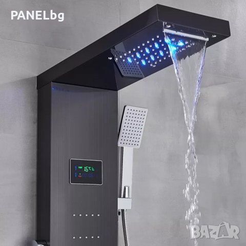 Хидромасажен душ панел Гълфос,дисплей,термоглава,лед-БЕЗПЛАТНА ДОСТАВКА, снимка 4 - Душове - 35561567