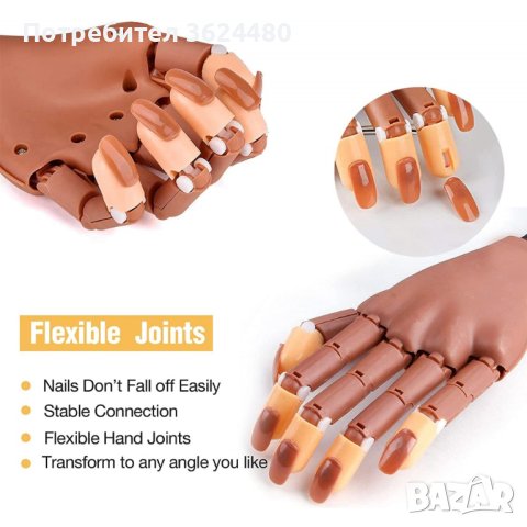  ръка за маникюр със 100 бр. нокти, снимка 8 - Други - 40419675