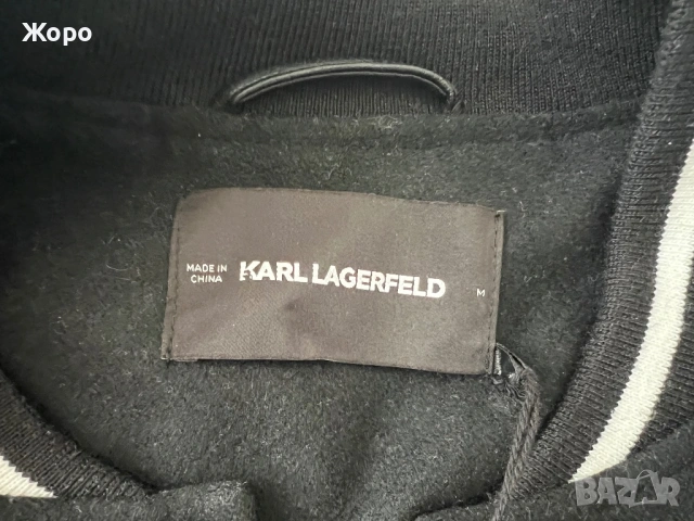 Karl Lagerfeld  Оригинално дизайнерско яке тип Varsity/Bomber – НОВО С ЕТИКЕТ – Размер M, снимка 14 - Якета - 53577173