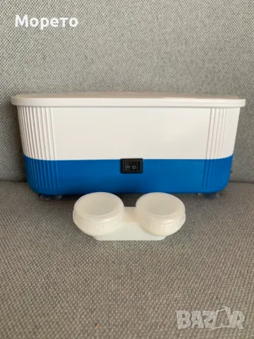 Уред за почистване чрез вибрация(бижута,очила,лещи и др.)Работи с 2 батерии,много икономичен.