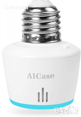 AICase Smart WiFi фасунга E27, APP управление, съвместима с Alexa, Google, гласово управление