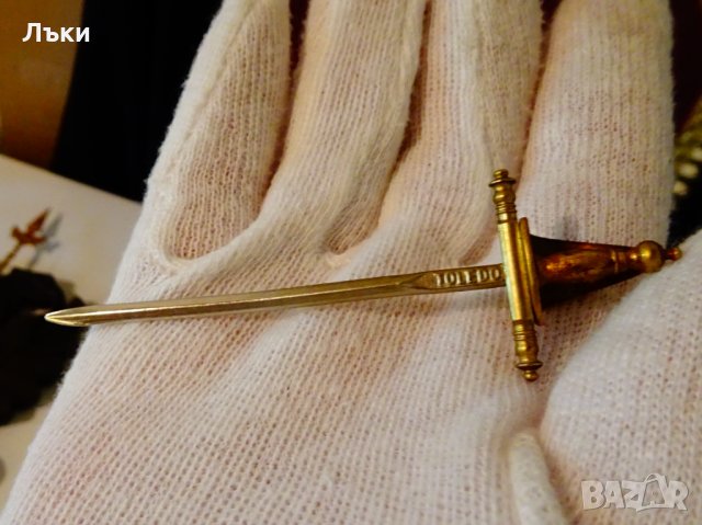 Пано Toledo двуглав орел,рицар,шпага,жезъл,позлата,клетъчен емайл. , снимка 6 - Антикварни и старинни предмети - 33147398