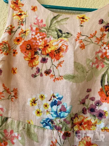 Рокля на цветя - С/М, снимка 2 - Рокли - 50437643