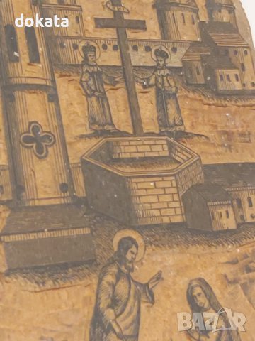 Стара щампа,икона., снимка 2 - Антикварни и старинни предмети - 43450845