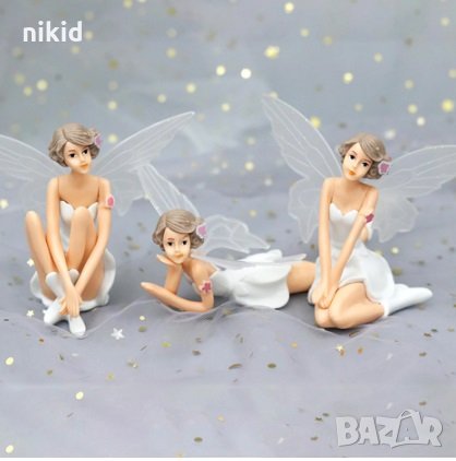 Голяма Фея Балерина в бяло пластмасова фигурка за игра и украса на торта, снимка 3 - Други - 28099857