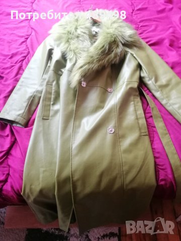 Дамски кожен тренчкот , снимка 2 - Палта, манта - 39945849