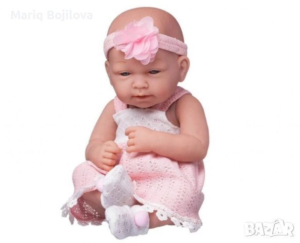 Кукла Junfa Pure Baby в розово 35см, снимка 4 - Кукли - 51359728