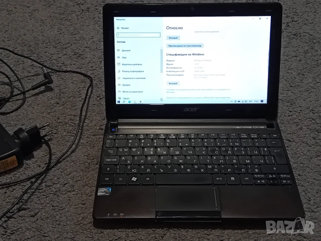 Лаптоп/нетбук Acer Aspire One – Windows 10, снимка 2 - Лаптопи за дома - 53218524