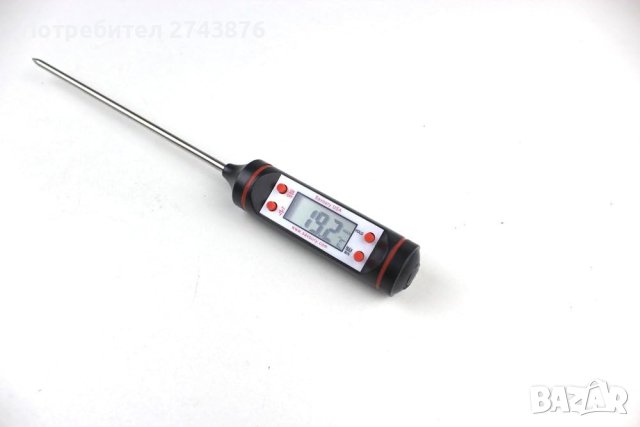 Термометър за храна, цифров, за месо и течности, -50 - 300°C 