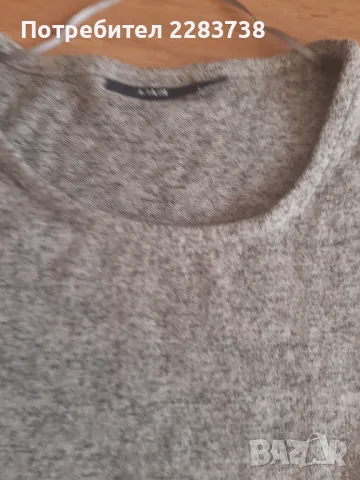 Дамска зимна сива рокля, размер S/M, снимка 1