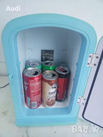 Мини хладилник THERMOELECTRIC с обем 6 литра, охлажда до 10С° Може да охлажда до 17 °C под околната , снимка 14 - Хладилници - 50408350