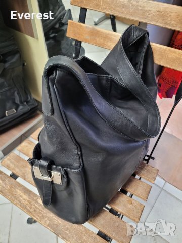 ECCO естествена кожа дамска,черна чанта ,тип ТОРБА ( 350 лв в интернет), снимка 16 - Чанти - 38985899