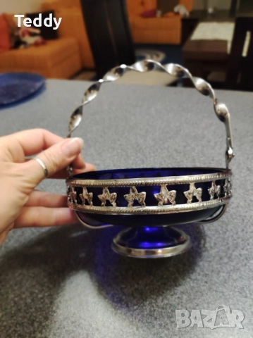 Винтидж захарница, купа за захар/бонбони, снимка 7 - Антикварни и старинни предмети - 52296701