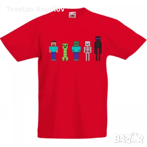 Детска тениска майнкрафт Minecraft 7, снимка 2 - Детски тениски и потници - 32697291