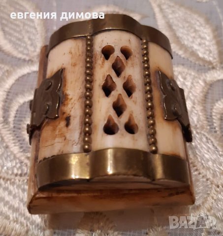 Кутийка от камилска кост , снимка 5 - Антикварни и старинни предмети - 40838602
