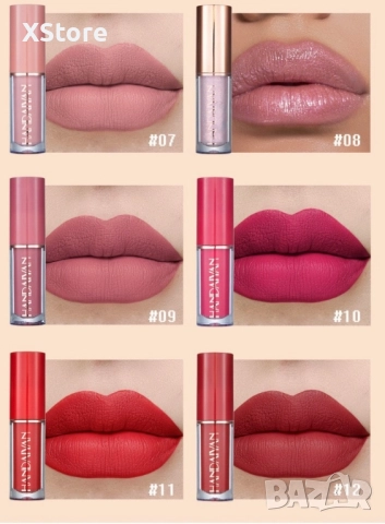 Сет от 12 течни дълготрайни матови червила HANDAIYAN, снимка 7 - Декоративна козметика - 51853124