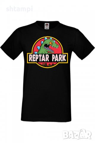 Мъжка тениска Reptar Park,Игра,Гейм,Геймър,Подарък,Изненада,Повод,Празник,Събитие,Развлечение.