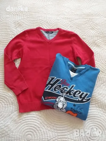 Блуза и памучен пуловер 110 /116 , снимка 2 - Детски Блузи и туники - 47518963