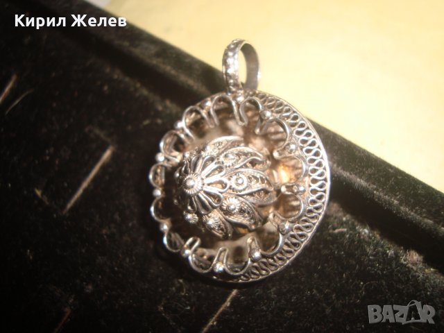 19 ВЕК ФИЛИГРАНЕН СРЕБЪРЕН МЕДАЛЬОН ВИСОКА ПРОБА СРЕБРО с ГРАНУЛАЦИЯ СТАРИННО ГРАДСКО БИЖУ 22216, снимка 11 - Антикварни и старинни предмети - 33046559