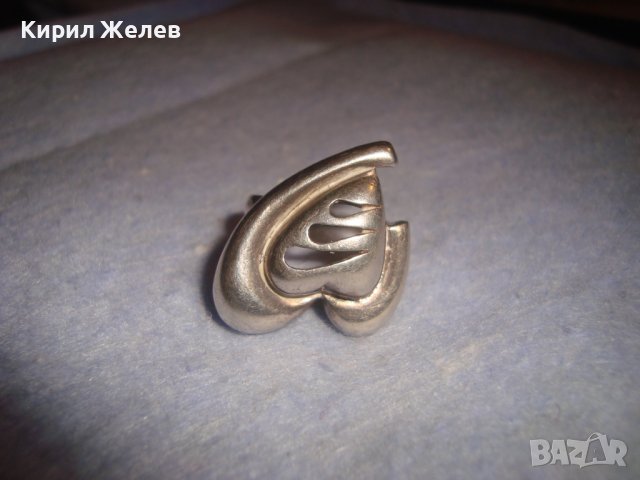 СТИЛИЗИРАН СЪРЦЕВИДЕН СТАР СРЕБЪРЕН АЖУРЕН АРТ ПРЪСТЕН СРЕБРО 925 МАЙСТОРСКА ИЗРАБОТКА 6709, снимка 11 - Пръстени - 36817846