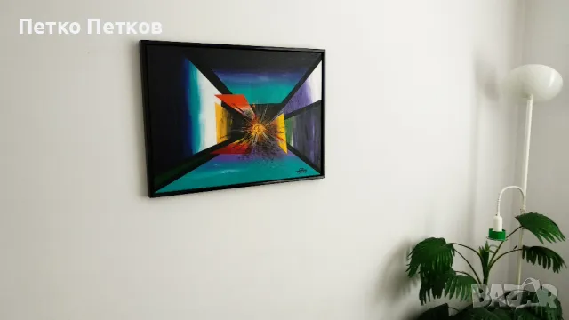 Абстрактна картина Hull, снимка 3 - Картини - 49285504