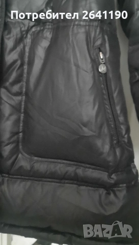 Черна пухенка, снимка 4 - Якета - 53463239