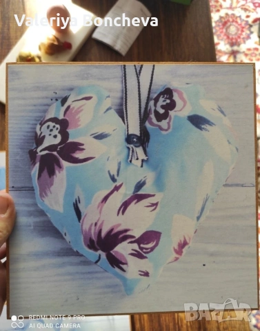 3бр малки картини със сърца, снимка 6 - Картини - 53246445