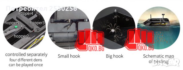 НОВА С гаранция Лодка тримаран до 10кг  захранка GPS 9точков + автопилот, снимка 9 - Стръв и захранки - 28144489