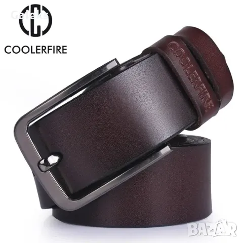 Мъжки дизайнерски кожени колани /Черен и кафяв естествена кожа!, снимка 2 - Колани - 49756648