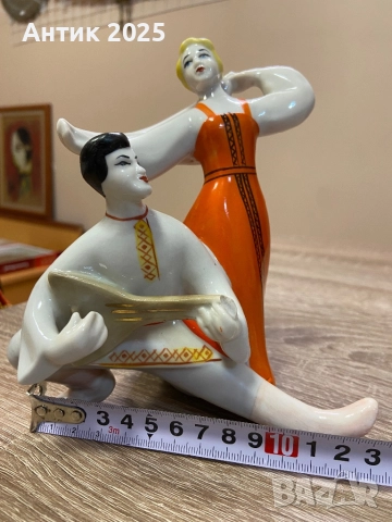 Винтидж съветска порцеланова фигурка „Руски танц“, снимка 8 - Антикварни и старинни предмети - 51940427