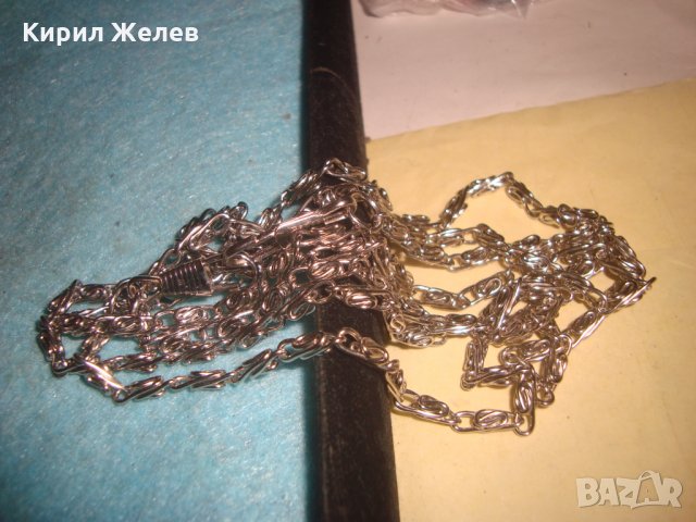 СТОМАНЕНА ВЕРИЖКА за ДАМСКА ЧАНТИЧКА ПОДХОДЯЩА и за КЮСТЕК за ДЖОБЕН ЧАСОВНИК НИКЕЛИРАНА 27068, снимка 5 - Колиета, медальони, синджири - 35011157