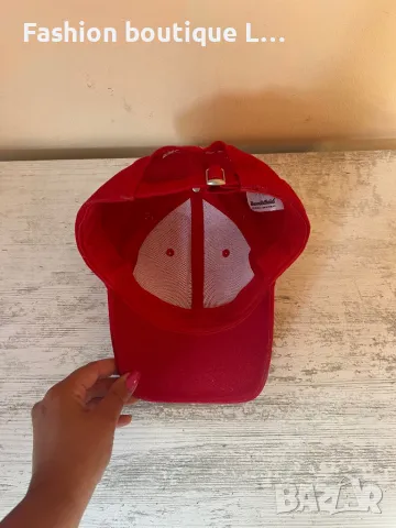 Червена бейзболна шапка с регулираща се широчина ❤️, снимка 4 - Шапки - 47790744