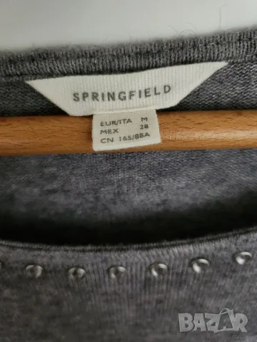 Сива мека рокля SPRINGFIELD, снимка 3 - Рокли - 50420217