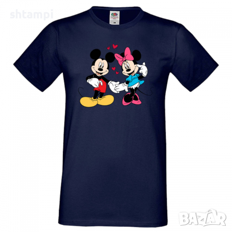 Мъжка тениска Mickey & Minnie 7 Подарък,Изненада,Рожден ден, снимка 5 - Тениски - 36575586
